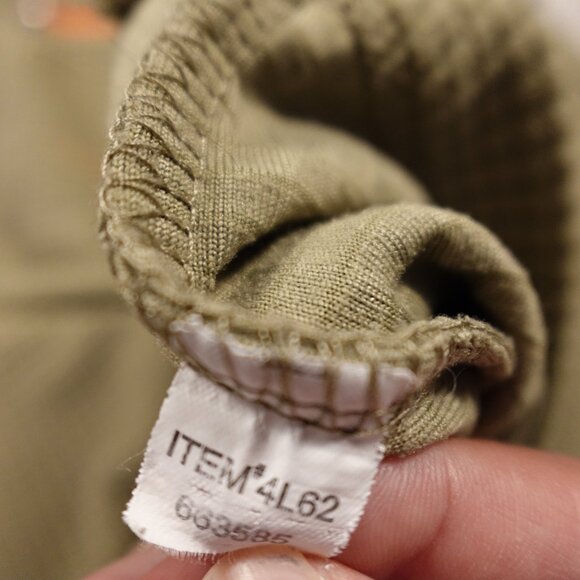 Orvis Trout Bum Grid Fleece Quarter-Zip Pullover Khaki Green Size Large - Picture 10 of 12